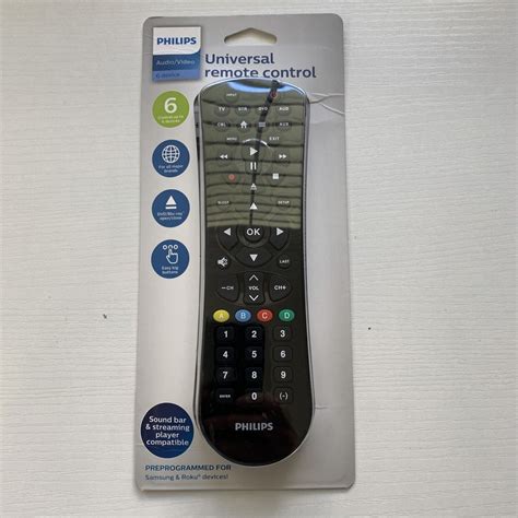 Philips Universal Smart Remote Control Controller Audio Video Device