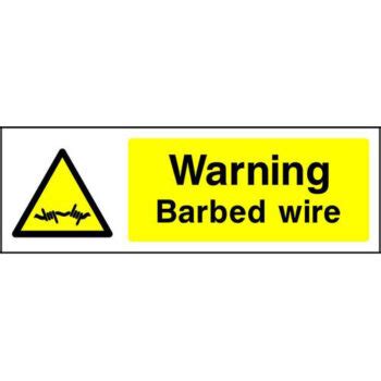 Warning Barbed Wire