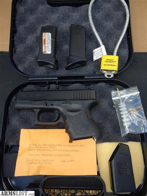 ARMSLIST - For Sale: SOLD GLOCK BABY GLOCK 26 GEN 3 $425.00