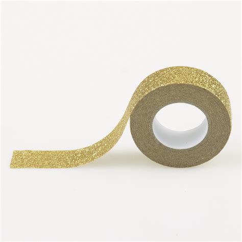 Gold Glitter Washi Tape 5m