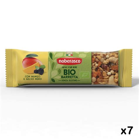 Noberasco I Love Bio Barrette Mango E Gelso Nero Gx