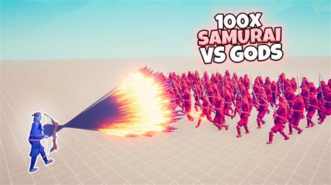 100x SAMURAI Vs GODS TABS Modded Gameplay YouTube