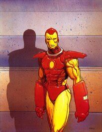 Iron Man Par Gene Colan Illustration Originale