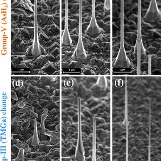 Fe Sem Images Of Coreshell Gaas Algaas Nws Cs Nws Using Various