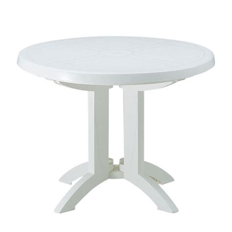 Table Jardin Ronde Resine Blanche Agencement De Jardin Aux Meilleurs Prix