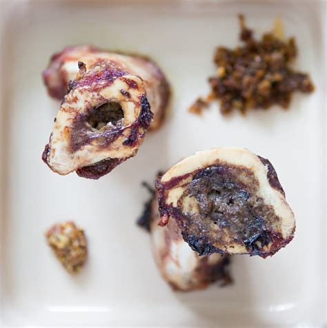 Roasted Marrow Bones With Spicy Caper Relish Primal Palate Paleo Recipes