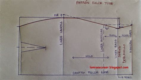 Lo Mio Es Coser Y Hacer Patrones Patrón Falda Lápiz O Tubo