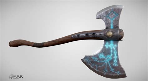 3d Model God Of War Axe Leviathan Vr Ar Low Poly Cgtrader