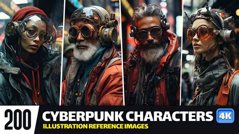 Artstation Cyberpunk Characters Vol04 4k Reference Images Artworks