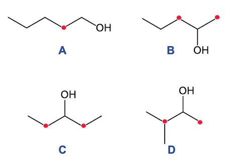 Provide the structure of 1-pentanol, 2-pentanol, 3-pentanol and 2-methyl-3-butanol, and classify ...