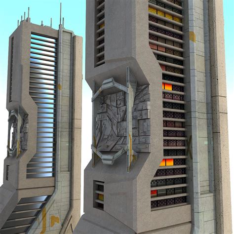 Futuristic Buildings D Models