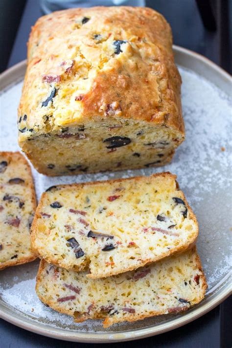 Savory Quick Bread With Cheese And Olives The Bossy Kitchen
