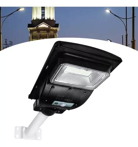 Lumin Ria Solar P Blica Rua Led W C Sensor C Haste Parede Mercadolivre