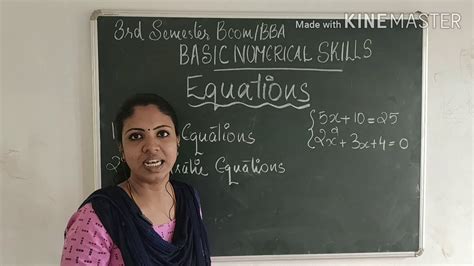 Basic Numerical Skills Introduction Equation Youtube