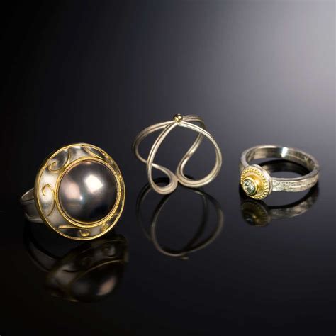 Silver and Gold Rings