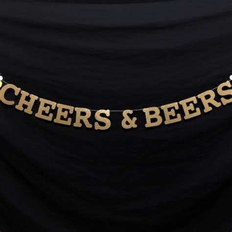 Cheers And Beers Banner 40th Birthday 30th Party Banner Beer Etsy