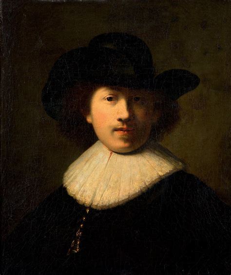 Rembrandt Van Rijn Self Portrait Of Rembrandt Van Rijn As A Young Man