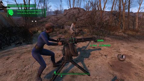 Fallout 4 Buildable Minigun Emplacements 2 Wip Youtube