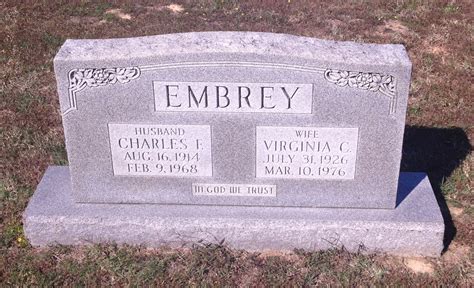 Virginia Mae Carneal Embrey 1926 1976 Mémorial Find A Grave