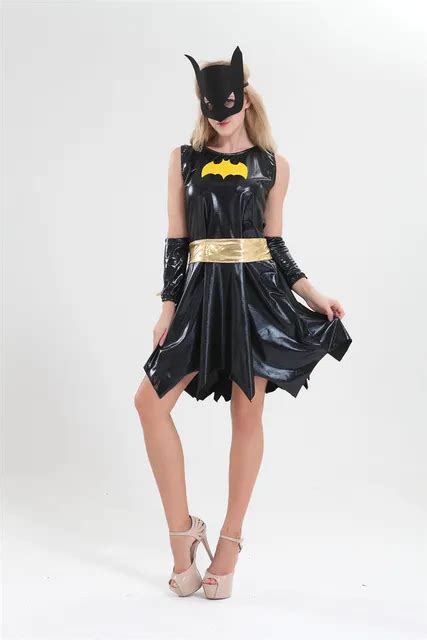 Free Shipping S 3xl Sexy Batgirl Halloween Costume Mascot Cosplay Large Superheros Bat Women