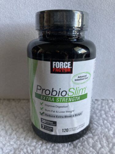 Force Factor Probioslim Extra Strength Supplement Capsules Exp