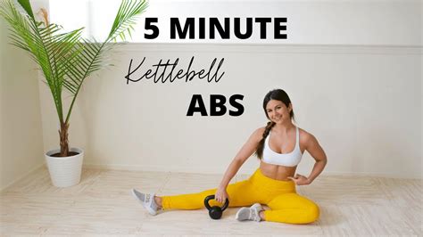 5 Minute Kettlebell Abs Workout Home Abdominal And Core Fitness Routine