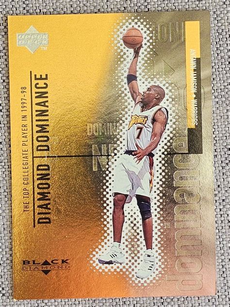 Antawn Jamison Upper Deck Black Diamond Dominance Rc Insert