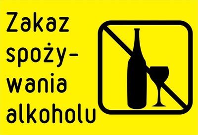 Tabliczka ALKOHOL SZKODZI ZDROWIU Tablica Znak PCV 7340081073