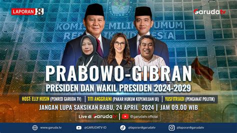 BREAKING NEWS PRABOWO GIBRAN RESMI PRESIDEN WAKIL PRESIDEN 2024