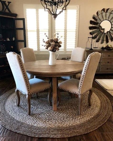 Galvanized Windmill Mirror Round Dining Room Farmhouse Dining