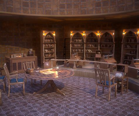 Artstation Medieval Library Model Pack Tortilla Low Poly 3d Model