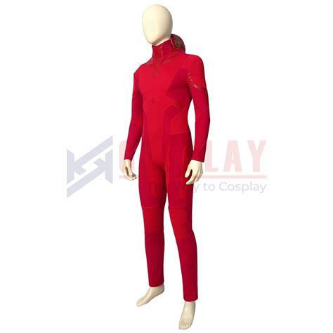 Barry Allen Costume The Flash Red Cosplay Suit Deluxe