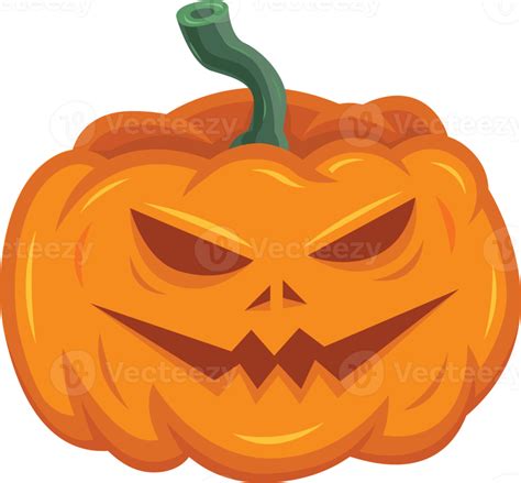 Scary Pumpkin Halloween Trick Or Treat Png Illustration Concept