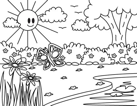 Free Printable Spring Coloring Page Download It At