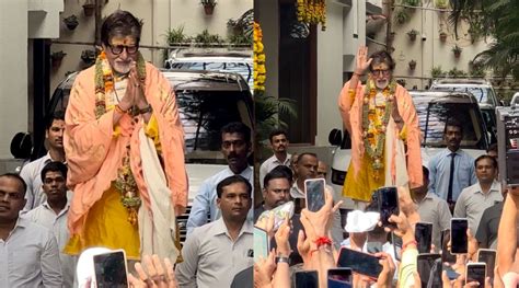 Amitabh Bachchan Greets Fans Outside Jalsa As He Rings In 81st Birthday