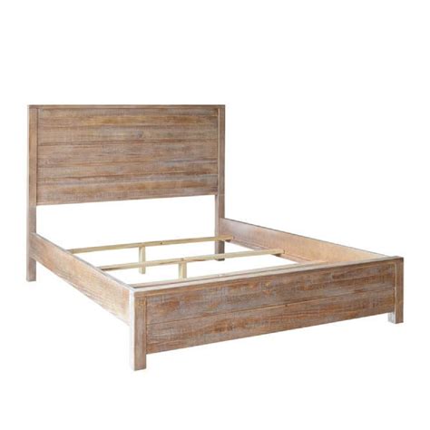 Grain Wood Furniture Montauk Queen Solid Wood Panel Bed Aptdeco