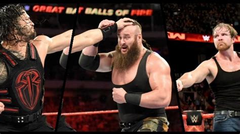 WWE The Shield Destroy Braun Strowman Dolph Ziggler And Drew McIntyre