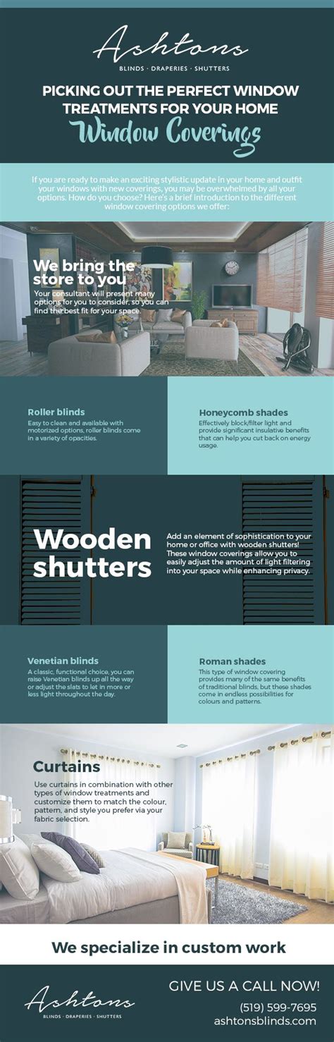 Picking Out The Perfect Window Treatments For Your Home Infographic