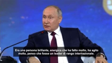 Putin Ricorda Berlusconi Con Minuto Silenzio Era Un Uomo Brillante