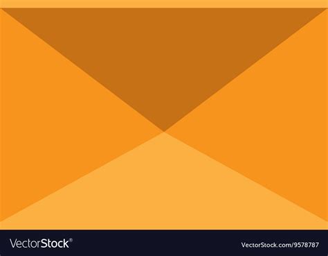 Yellow Mail Envelope Graphic Royalty Free Vector Image