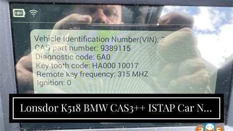 Lonsdor K518 BMW CAS3 ISTAP Car Not Start Solution YouTube