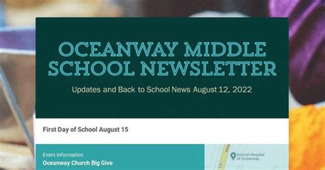 Oceanway Middle School Newsletter