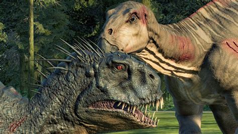 SCORPIOS REX VS DOMINION IGUANODON Jurassic World Evolution 2 YouTube