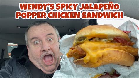 Wendy S Jalapeno Popper Chicken Sandwich How Spicy Is It Youtube