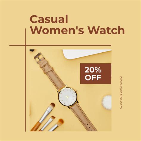 Women S Watch Discount Online Instagram Post Template Vistacreate