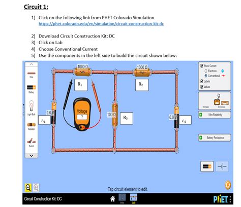 Phet Circuit Construction Kit Dc Virtual Lab