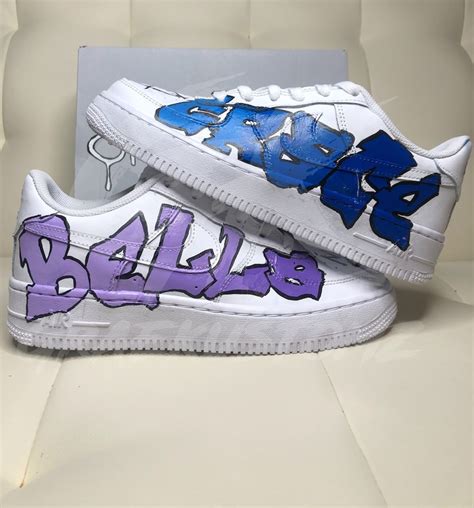 Custom Air Force 1 Graffiti Etsy