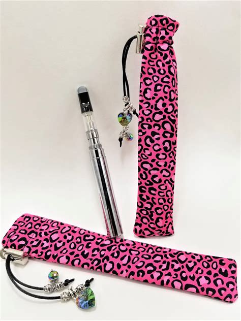 Pink Leopard Print Vape Pen Pouch Carrier By Biddelsboutique On Etsy