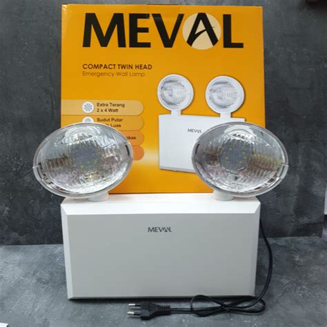 Jual MEVAL Lampu Emergency Compact Twin Head Lamp MP 2 03A Jakarta