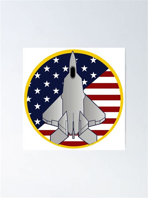 "F-22 Raptor Logo" Poster by Spacestuffplus | Redbubble